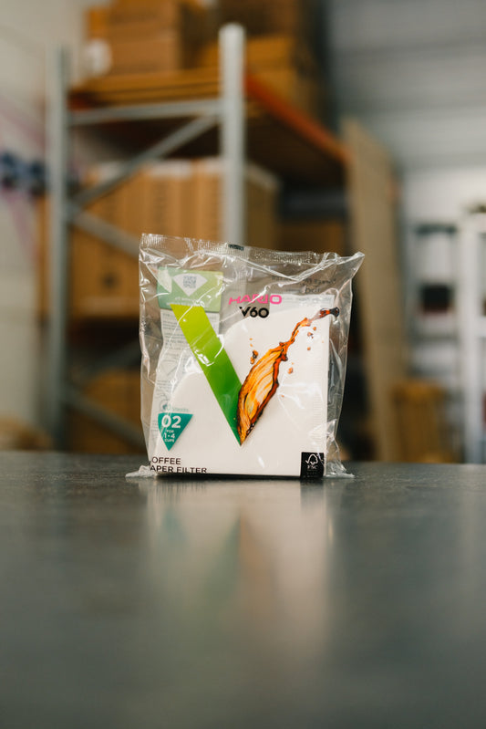 HARIO V60 FILTER PAPER WHITE 02 | 100 SHEETS